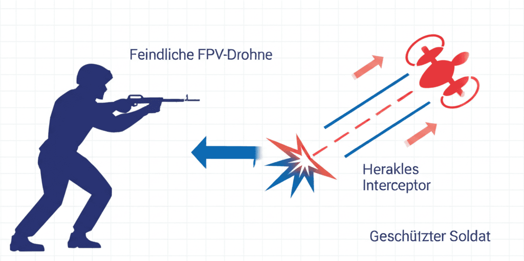 Taktisches Abfang-Diagramm